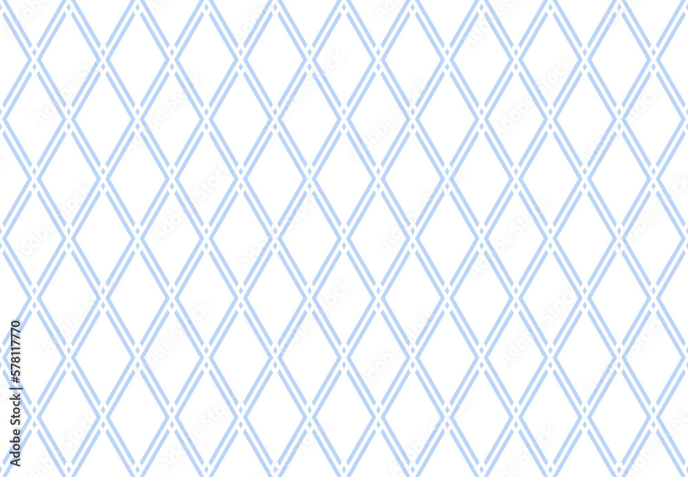 Seamless Geometric Blue Diamonds Pattern.