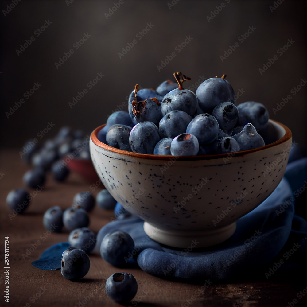 blueberries on a plate blueberries on a plate