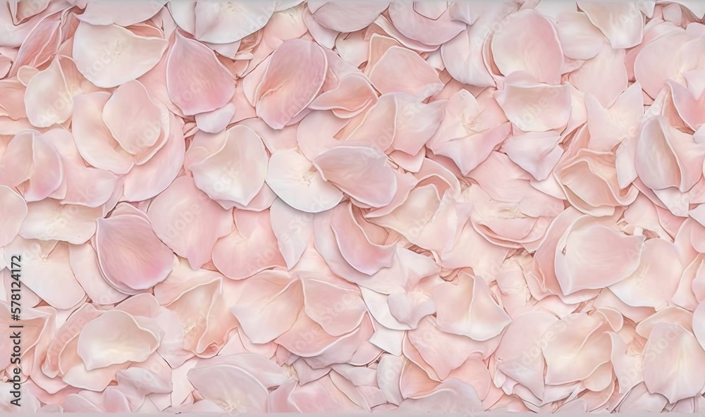  a wall of pink flowers is shown in this image with a white frame.  generative ai