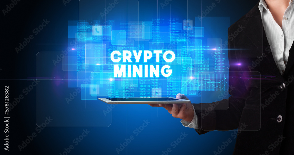 Person holding tablet, technology concept Person holding tablet, technology concept