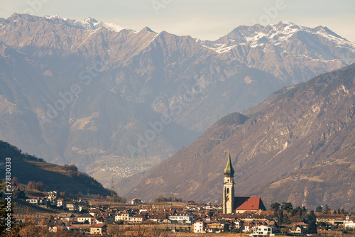 View of Eppan in South Tyrol, Italy © pawelgegotek1