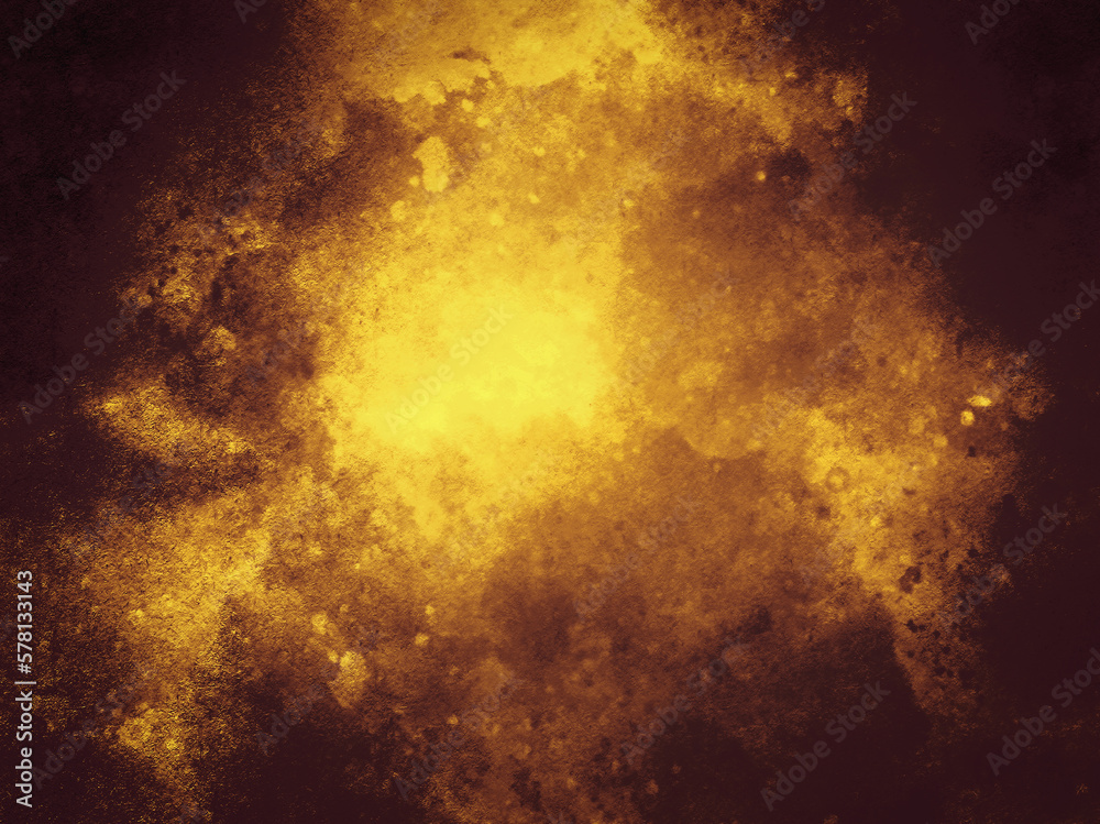 Abstrakter Hintergrund, Textur, Braun und Gelb. Feueroptik