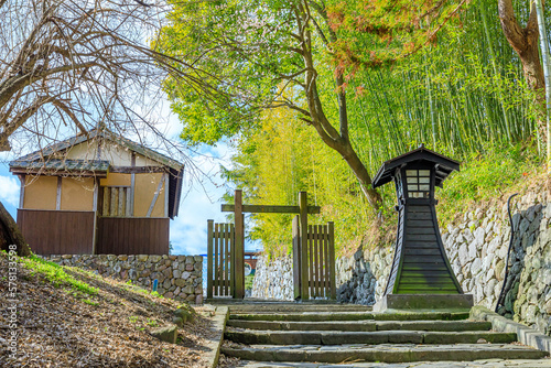 冬の杵築城下町　番所の坂　大分県杵築市　Kitsuki castle town in winter. Bansyo no Saka. Ooita Pref. Kitsuki city. photo