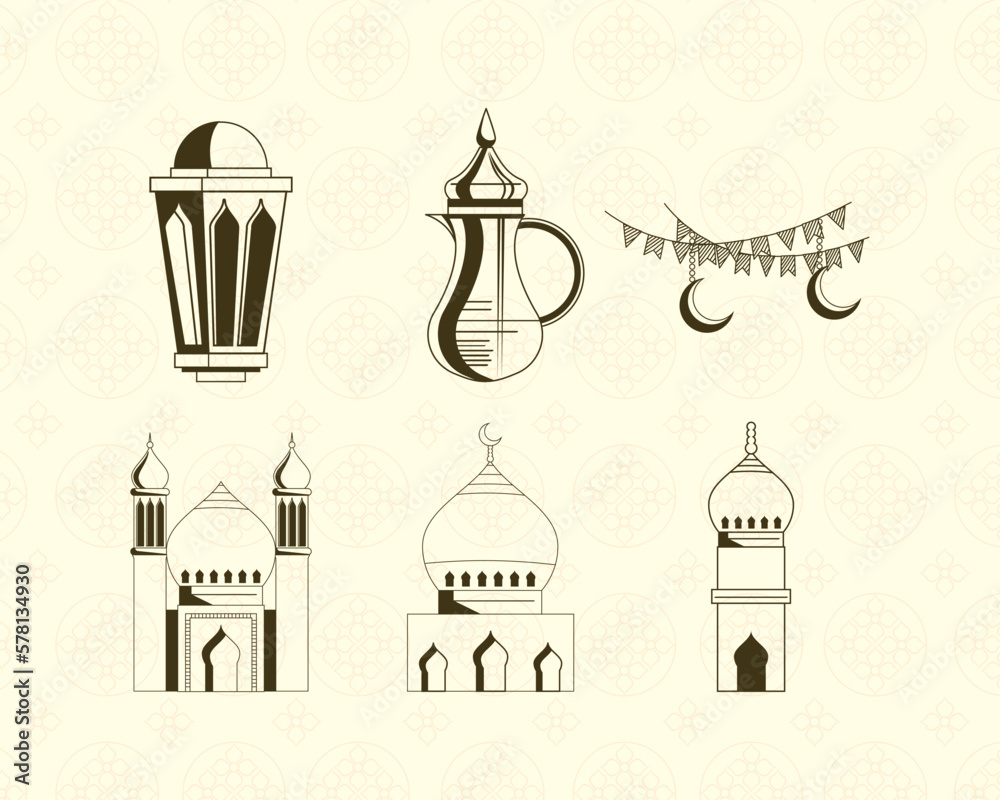 six eid festival icons