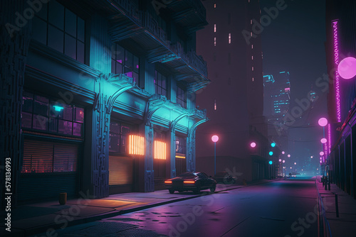 Exploring the Futuristic AI-Generated Render of an Artificial Environment: A Photorealistic Sci-Fi Concept Art photo