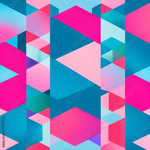 Seamless abstract colorful background with geometry pattern. Mild smooth banner template. Easy editable illustration used for display product, advertisement, web