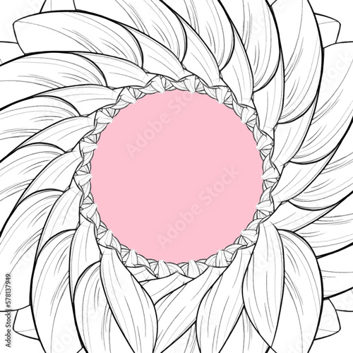 Landscapes design nature  with place for text for card, banner, invitation, social media post, poster, mobile apps, web ads, and greeting cards, with leaf and flower pattern background
