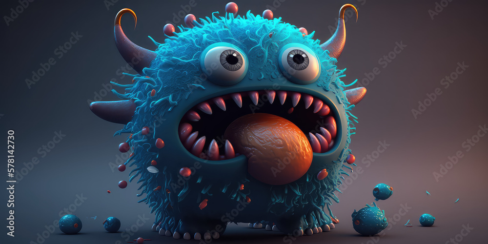 Cute Colorful 3d Monster Cute Colorful 3d Monster
