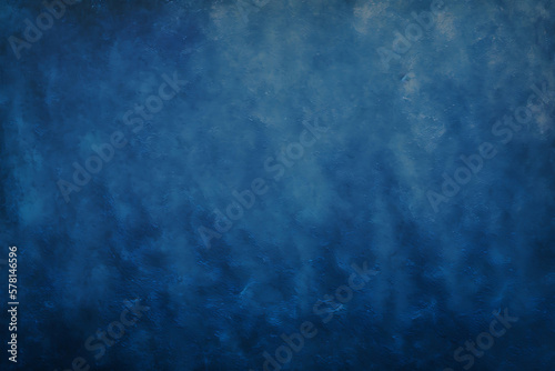 Dark blue background, Grunge blue background, Texture of decorative plaster on a concrete wall, blue texture of rough grained surface © Southern Creative