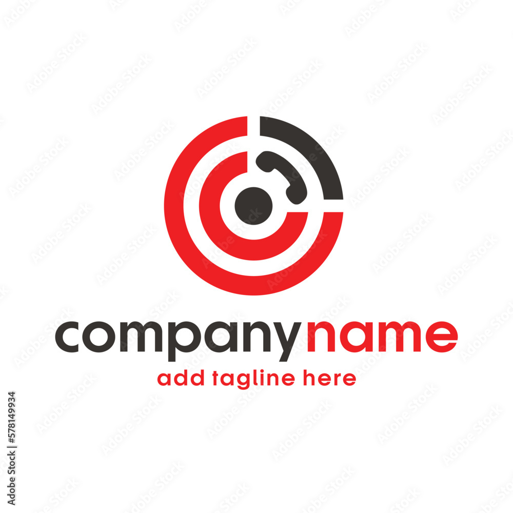 phone or call with target icon