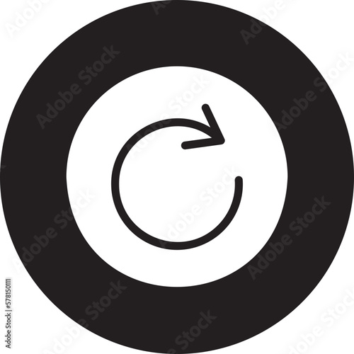 rotate right glyph icon