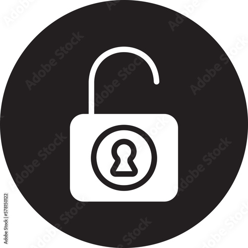 unlock glyph icon