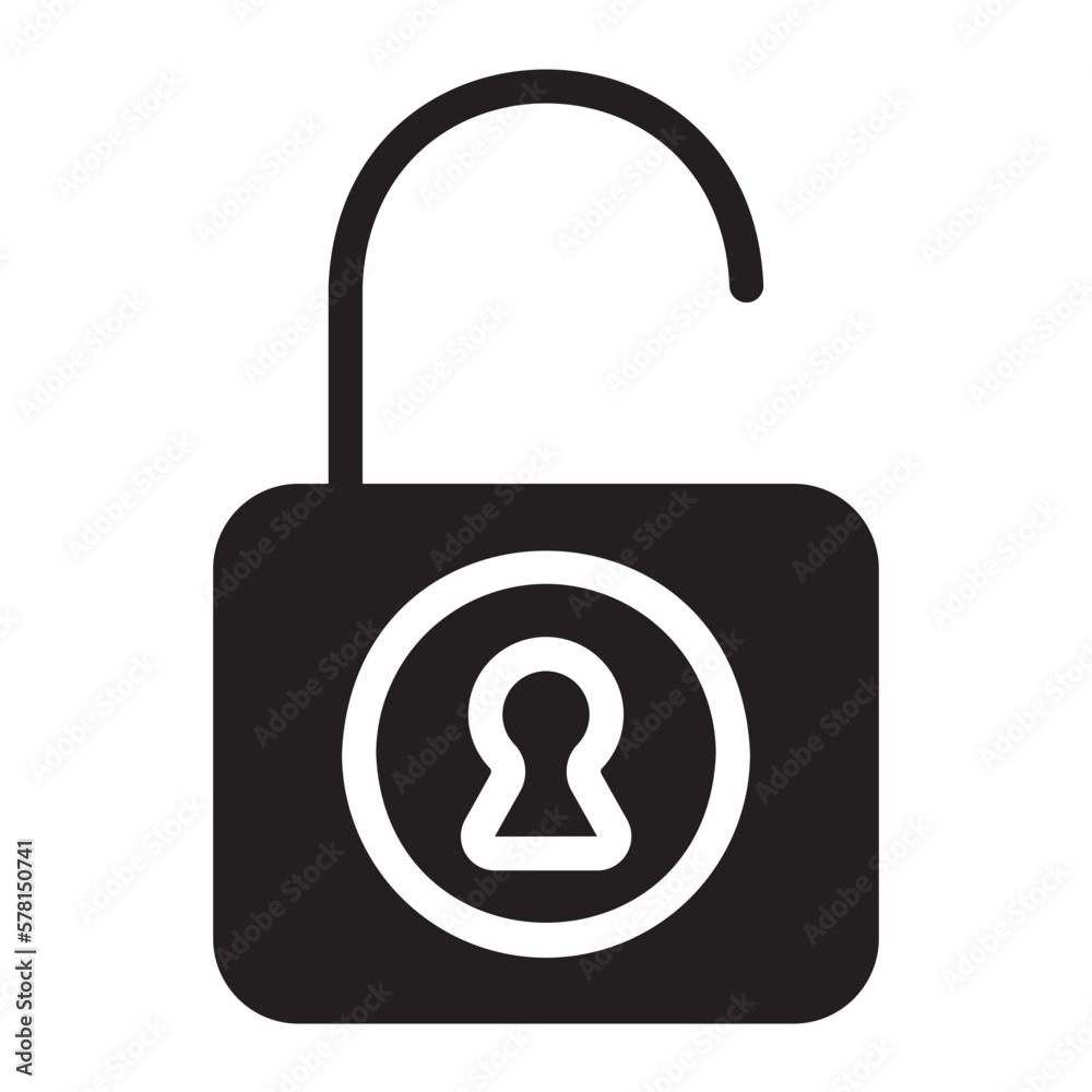 unlock glyph icon unlock glyph icon
