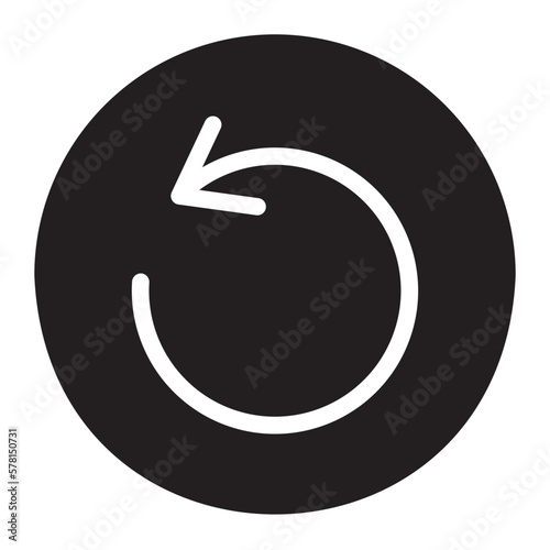 rotate left glyph icon