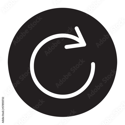 rotate right glyph icon
