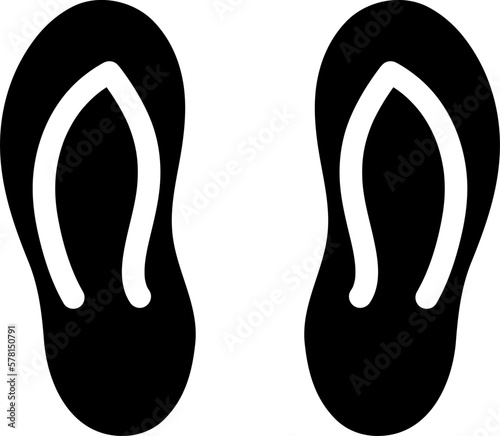  Flip flops sandal vector illustration on white background..eps