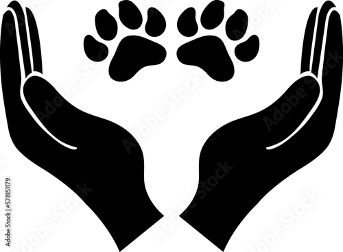 Shelter pets sign icon. on white background..eps