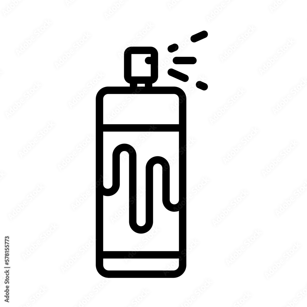 Icono de pulverización. Aerosol de pintura. Ilustración vectorial