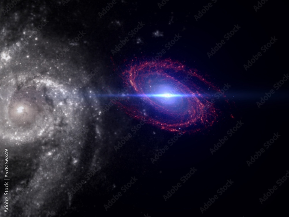 Obraz premium Planets Galaxy Science Fiction Wallpaper Beauty Deep Space Cosmos Physical Cosmology Stock Photos. Cosmology is the study of the cosmos