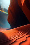 Vast and Serene Desert Landscape with Majestic Dunes and Uniform Sand - Ideal for Artistic Frames