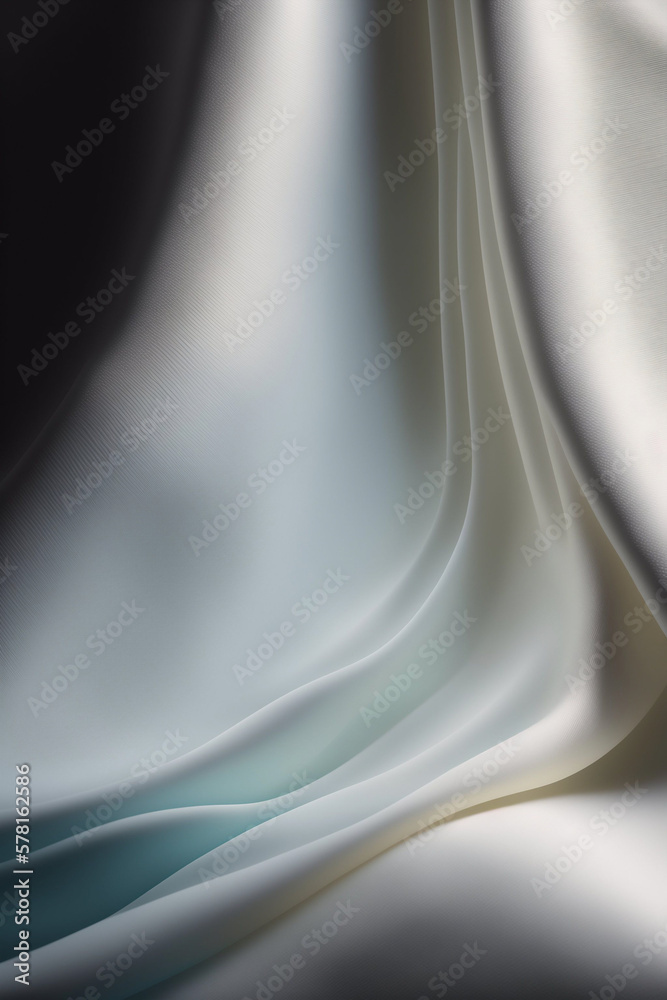 Obraz premium Elegant & Sophisticated AI-Generated White Silk Sheet with Soft & Smooth Texture for Comfortable Bedroom Decor