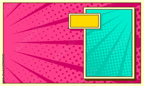 Blank comic page background template design
