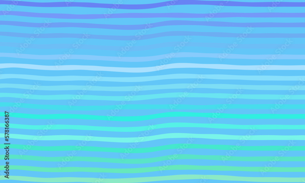 Kolorowe tło w paski w kolorach: niebieskim i zielonym. Letni, wakacyjny design. Abstrakcyjne tło w kolorowe geometryczne linie.