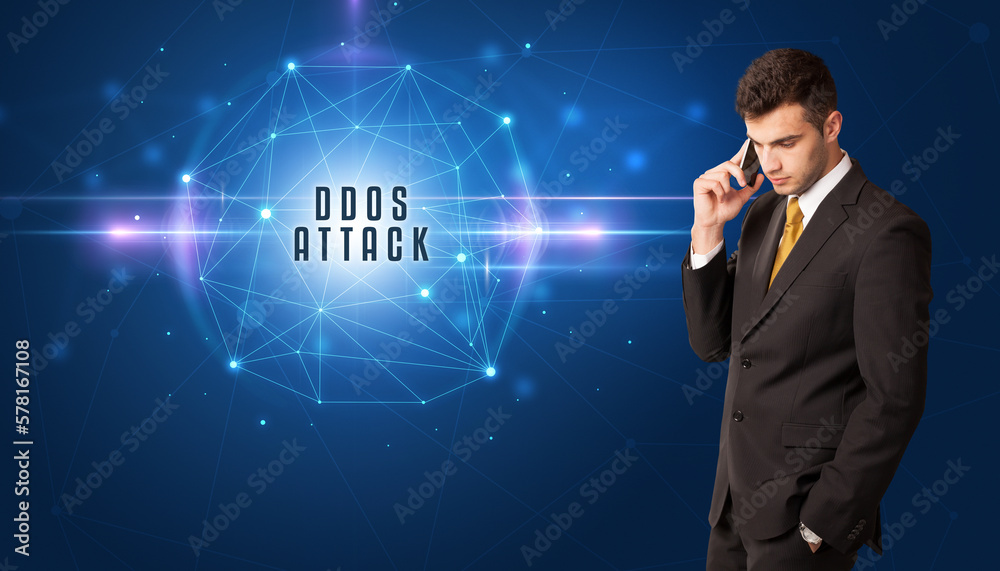 businessman thinking about security concept businessman thinking about security concept