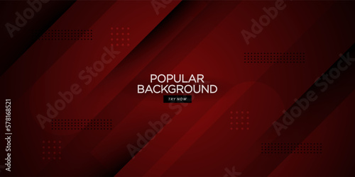 Dark red gradient illustration background with 3d look and simple pattern. cool design and luxury.Eps10 vector