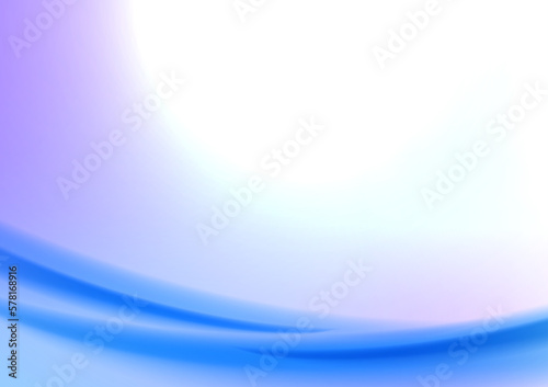 Gradient soft smooth blue wave curve minimal line pastel background