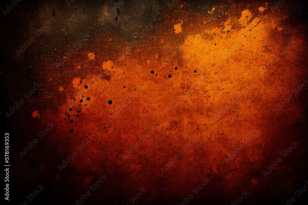 Orange concrete wall, abstract texture background, cement backdrop, generative ai
