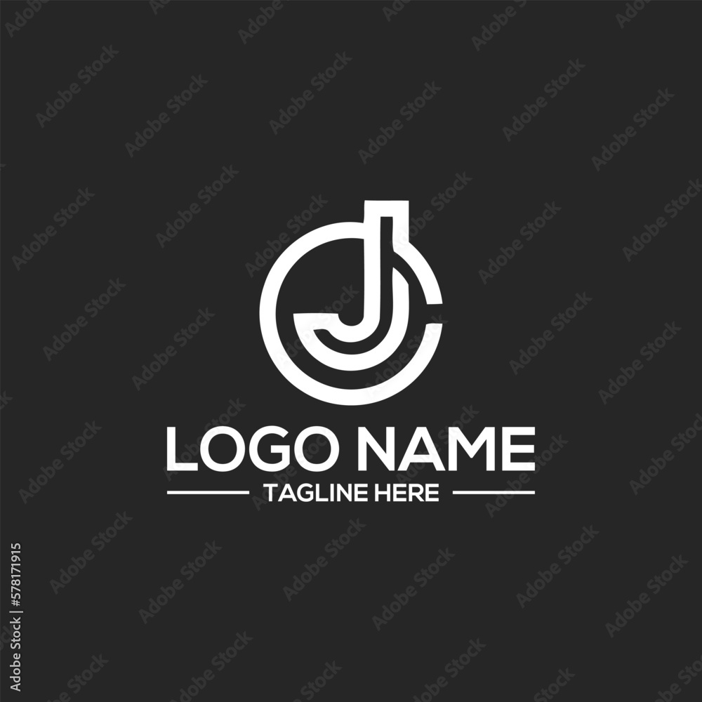 modern creative JC logo designs modern creative JC logo designs