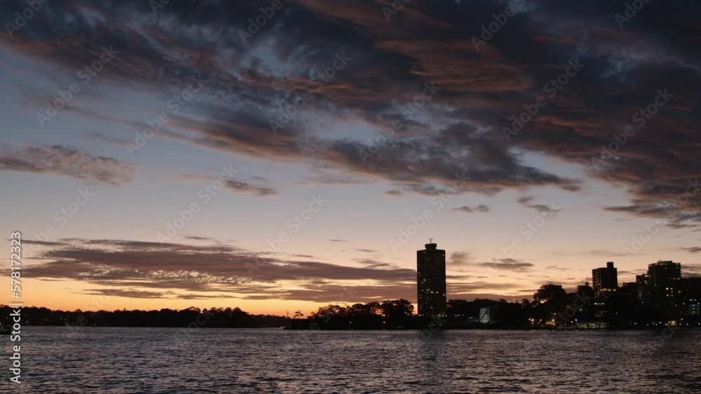 Dramatic clouds during dusk at Sydney Harbour. Dramatic clouds during dusk at Sydney Harbour.