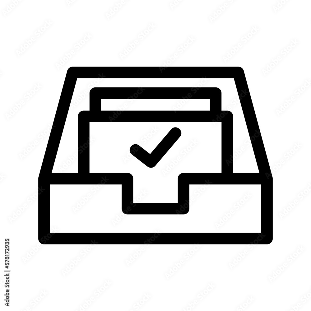 Fototapeta premium accept icon or logo isolated sign symbol vector illustration - high-quality black style vector icons 