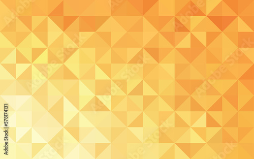 Abstract geometry triangle yellow mosaic texture background pattern.