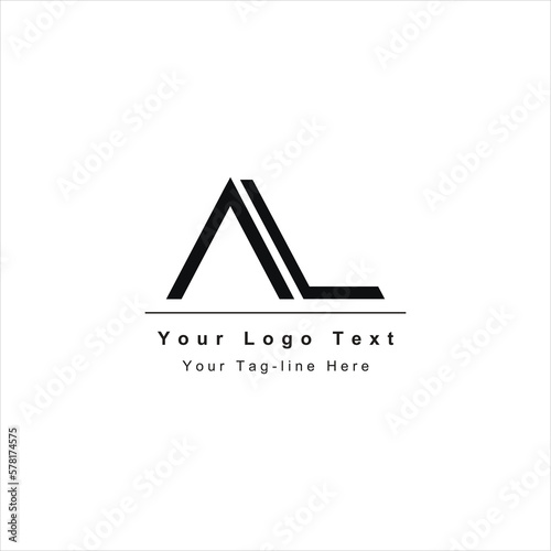 AL or LA letter logo. Unique attractive creative modern initial AL LA A L initial based letter icon logo