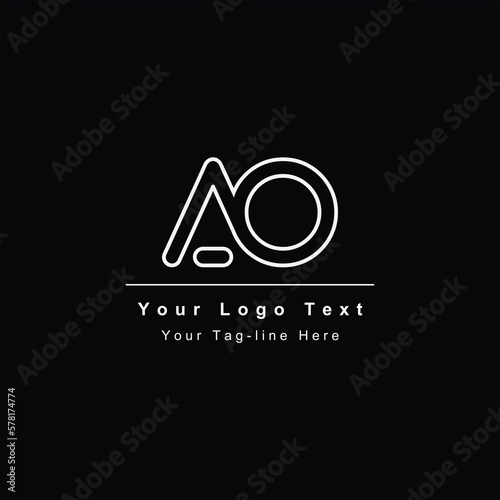 AO or OA letter logo. Unique attractive creative modern initial AO OA A O initial based letter icon logo