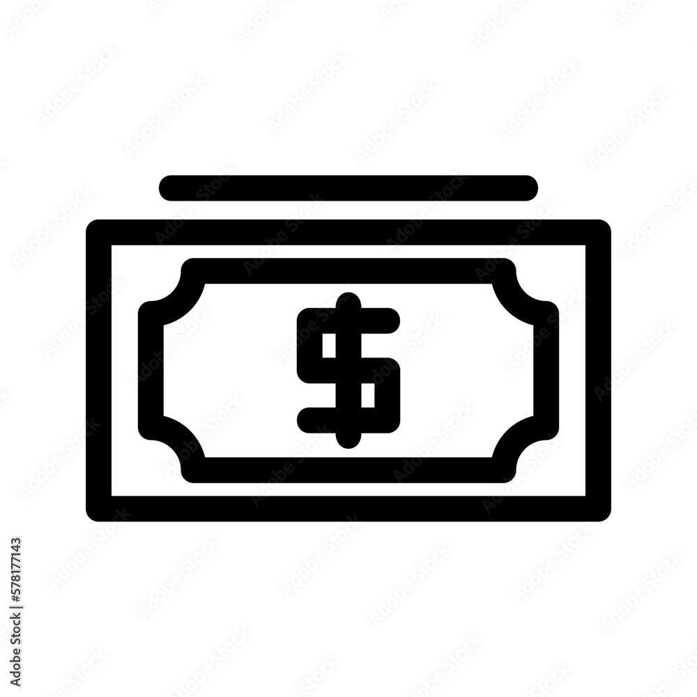 Obraz premium money icon or logo isolated sign symbol vector illustration - high-quality black style vector icons 