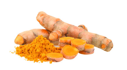 Turmeric isolated on transparent png