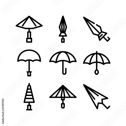 umbrella icon or logo isolated sign symbol vector illustration - high quality black style vector icons
