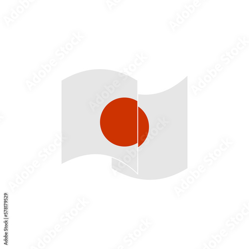 Japan flags icon set, Japan independence day icon set vector sign symbol