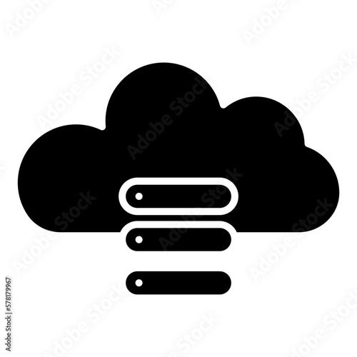 storage cloud computing icon