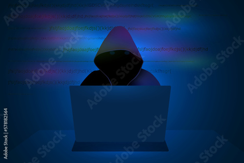 cybercrime security system code abstract. futuristic innovation technology background.