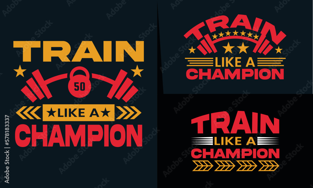 best typography t shirt design for gym and fitness inspiration