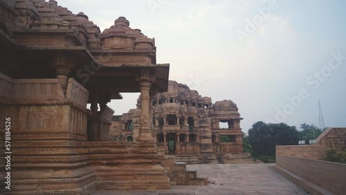 Ancient Vishnu Temples called Sahastrabahu or  Saas bahu temples at Gwalior Fort , Madhya Pradesh India photo