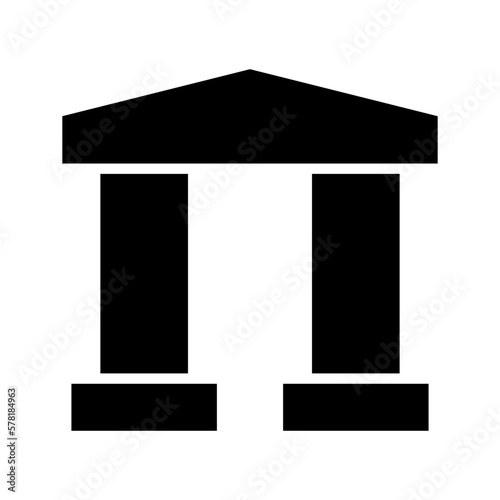 bank icon or logo isolated sign symbol vector illustration - high quality black style vector icons
