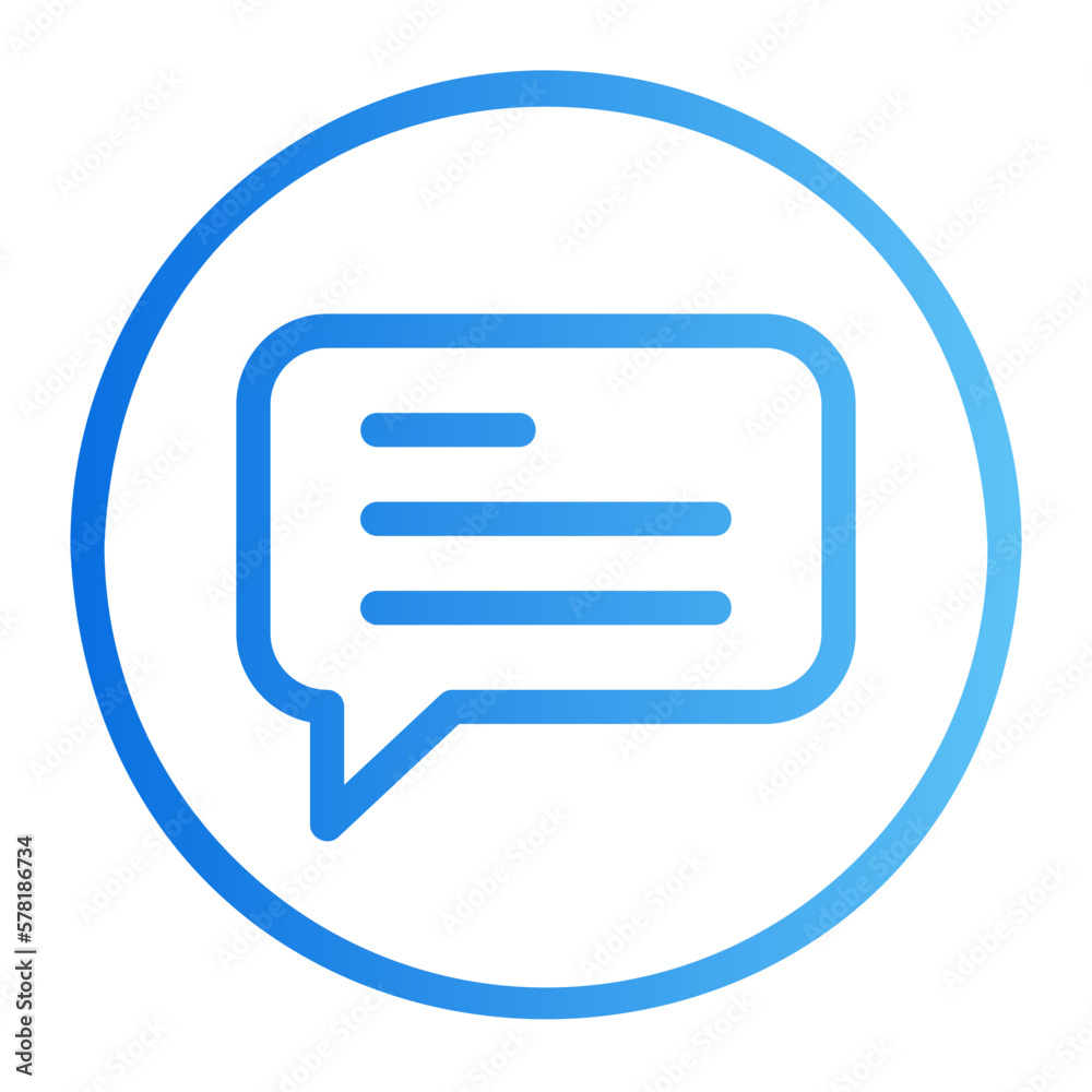 chat gradient icon