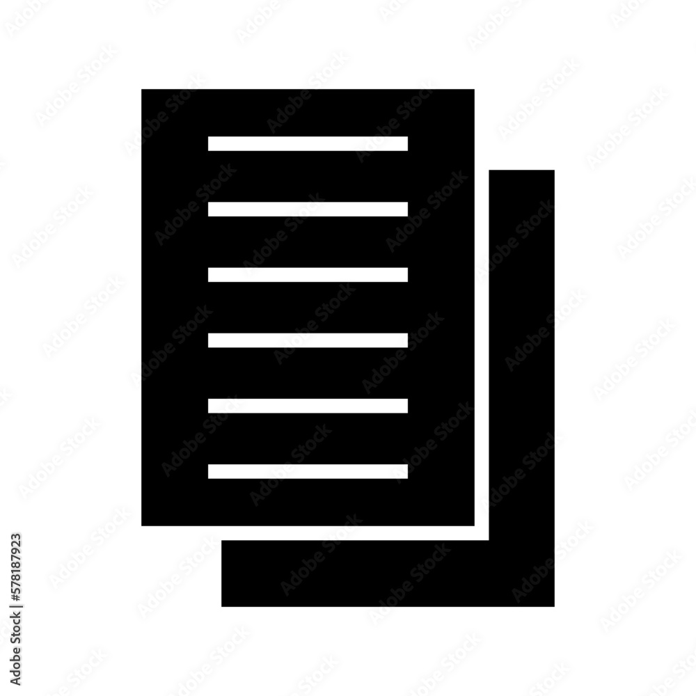 documents icon or logo isolated sign symbol vector illustration - high quality black style vector icons
