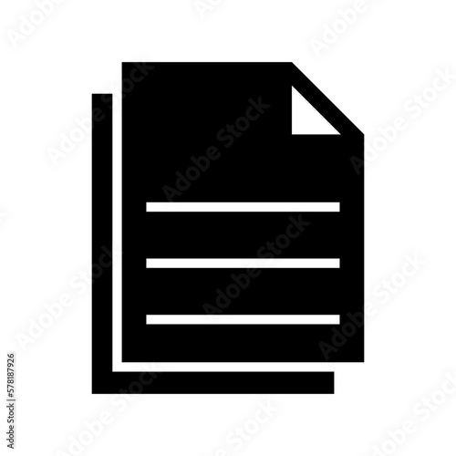 documents icon or logo isolated sign symbol vector illustration - high quality black style vector icons
