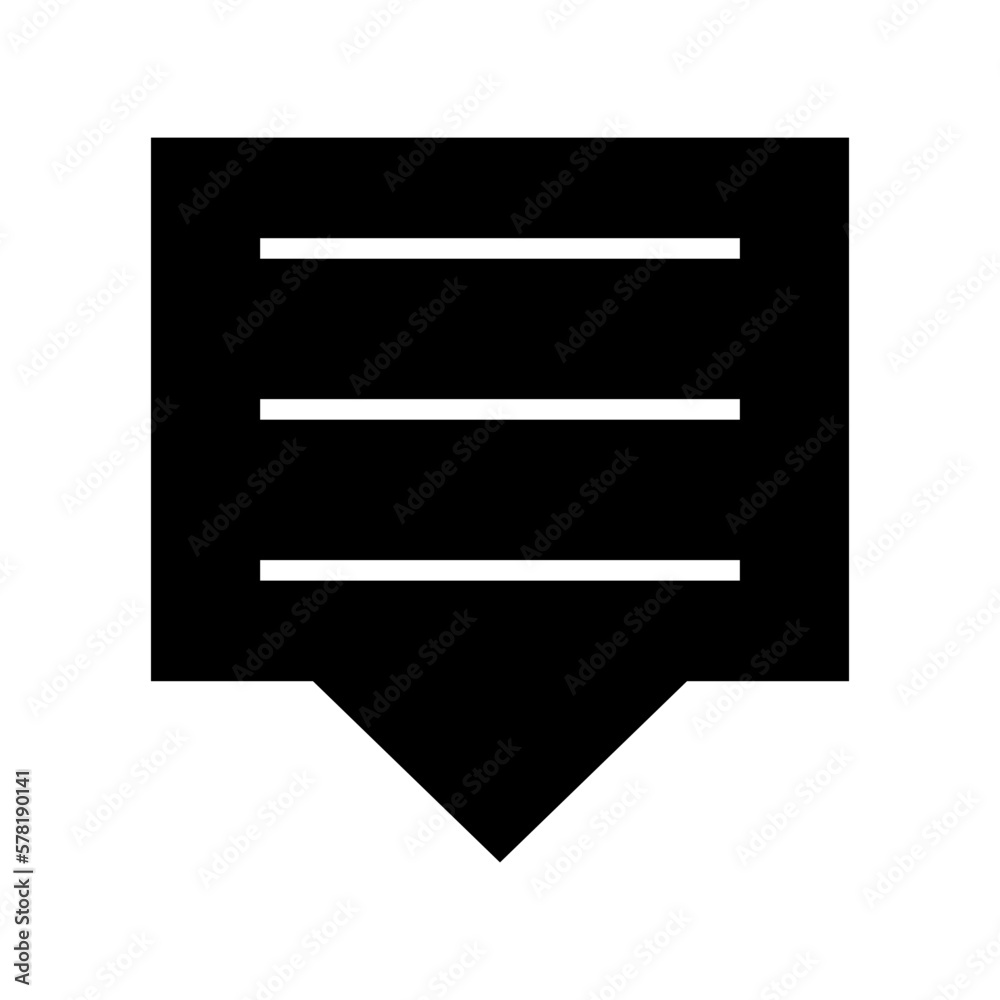 message icon or logo isolated sign symbol vector illustration - high quality black style vector icons
